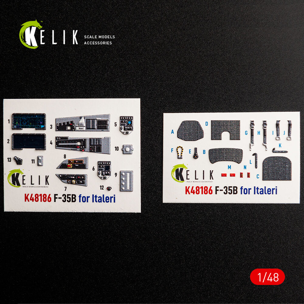 F-35B - interior 3D decals for Italeri