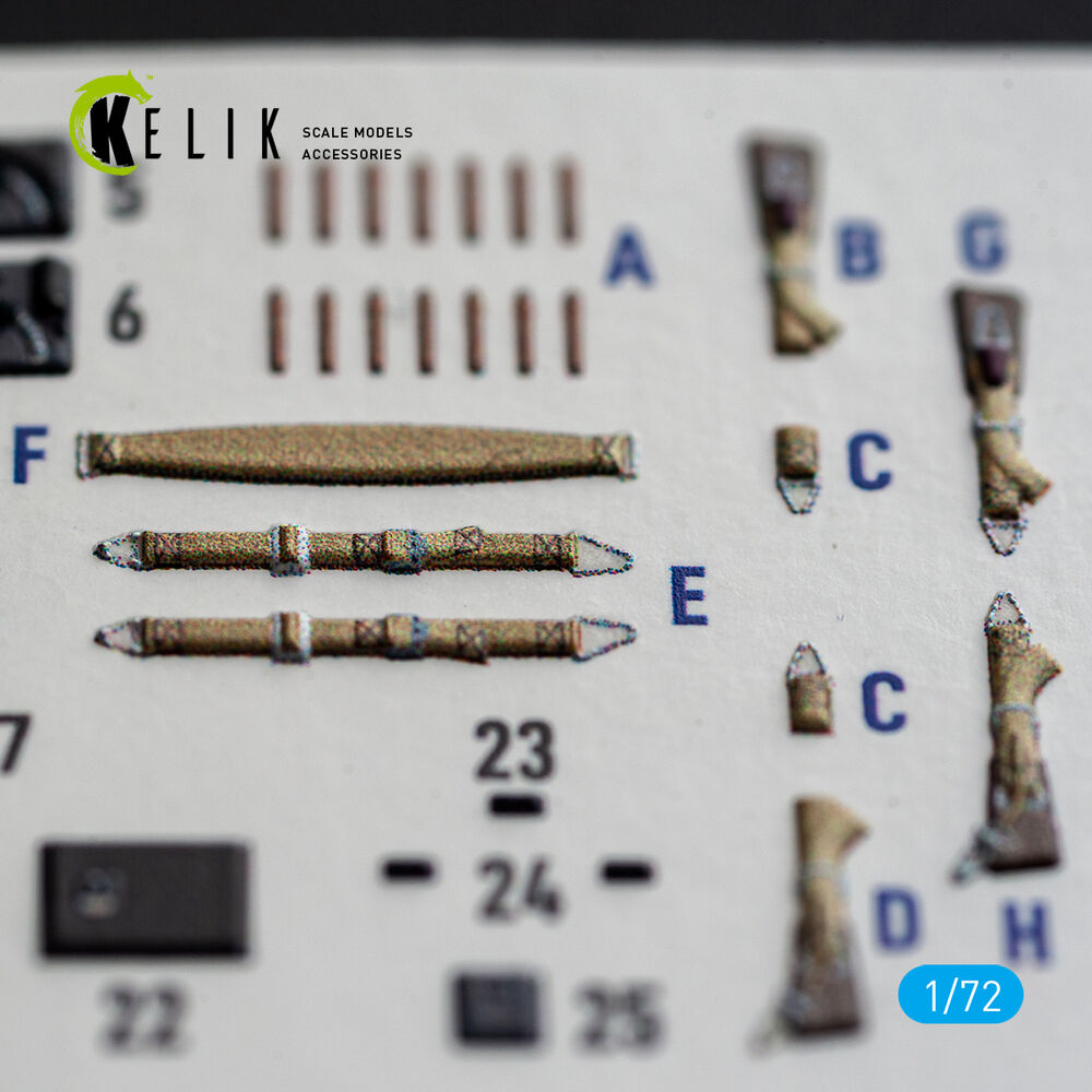 Ju-87 B/R - interior 3D decals for Airfix
