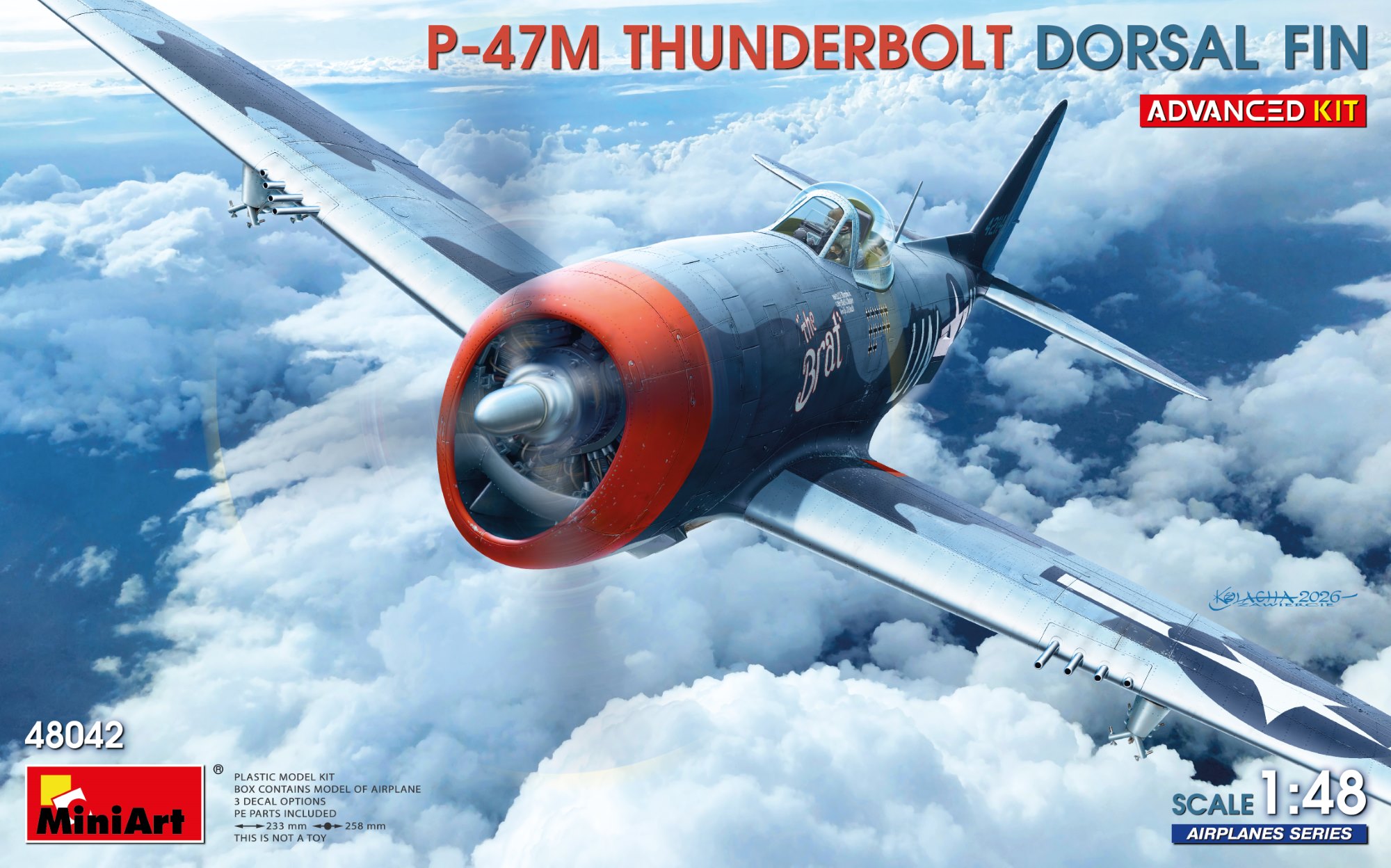 P-47M Thunderbolt. Dorsal Fin Advanced 1/48