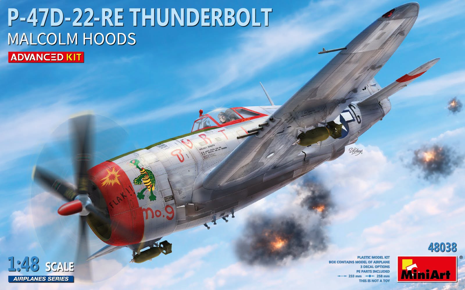 P-47D-22-RE Thunderbolt. Malcolm Hoods Advanced 1/48